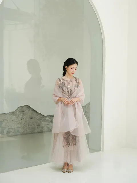 RD-0150 - Aura Label - Pamela Dress In Mauve