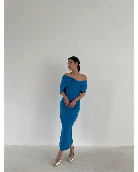 RD-0206 - Gemme - Petra Dress in Blue