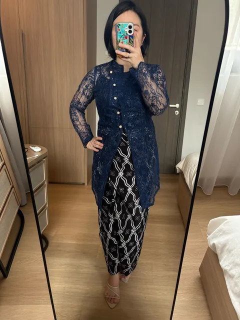 RD-0213 - Assojar - Tirani Kebaya Janggan in Navy