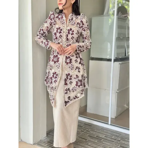 RD-0217 - Toolkiss - Cinday Kurung in Burgundy