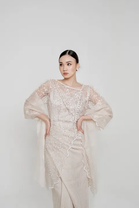 RD-0282 - Embara - Melioara Kebaya Set in Cream