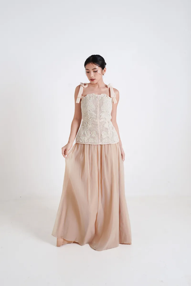 RD-0343 - Chou Chou - Peony Lace Set in Nude