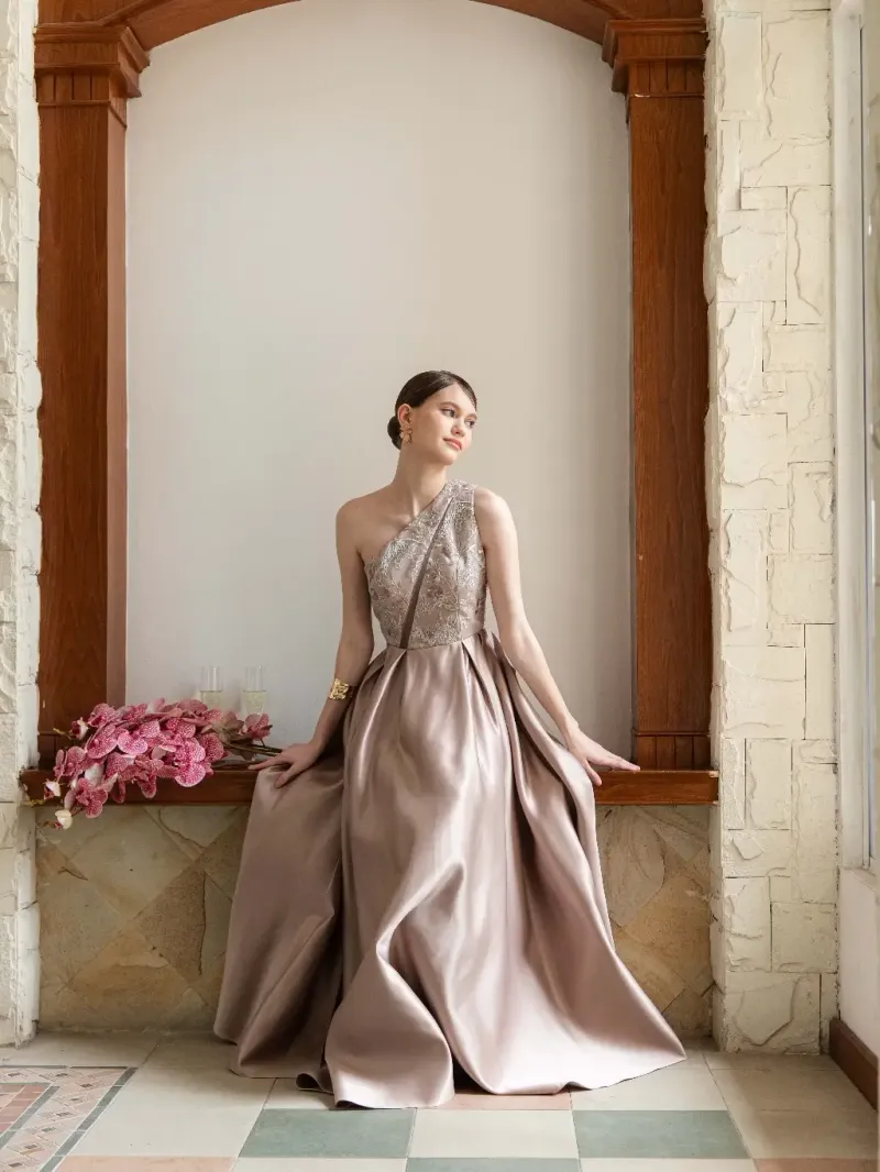 RD-0352 - Coma Label - Solene Dress in Rose Gold