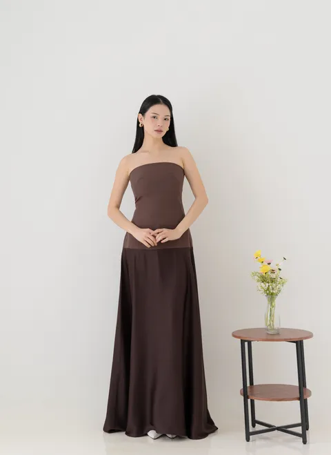RD-0438 - House Of Kim - Sonya Dress in Espresso