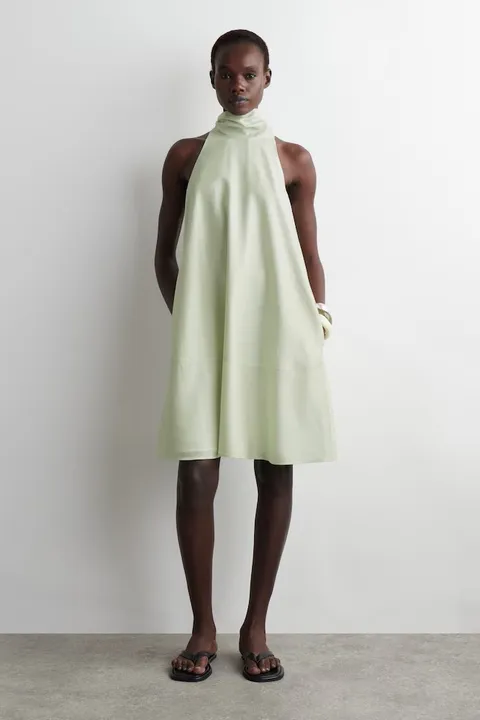 RD-0453 - Cos - Fluid Halterneck Mini Dress