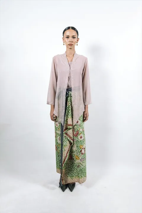 RD-0465 - Senja Studio - Dekap Embroidery Kebaya Dusty Pink