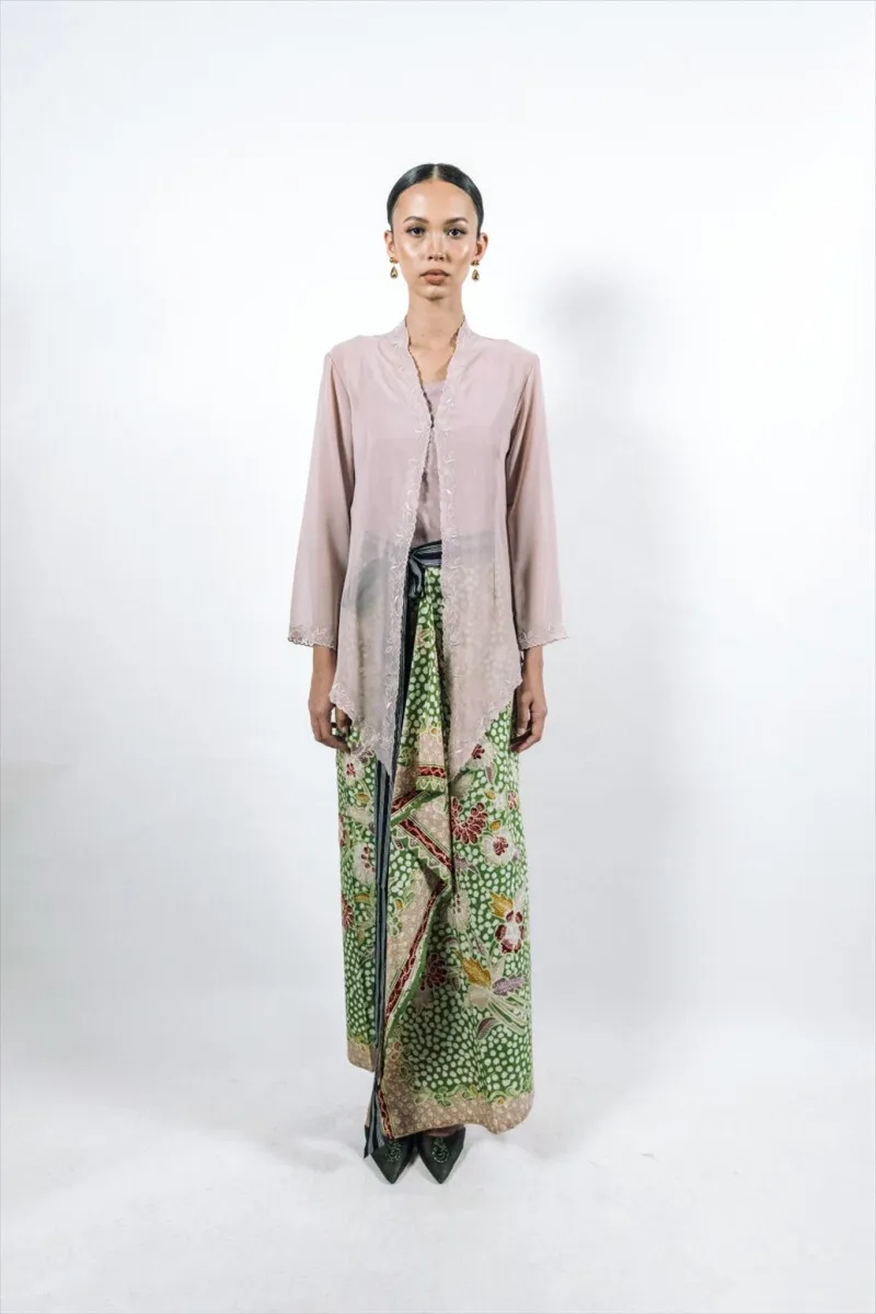 RD-0465 - Senja Studio - Dekap Embroidery Kebaya Dusty Pink