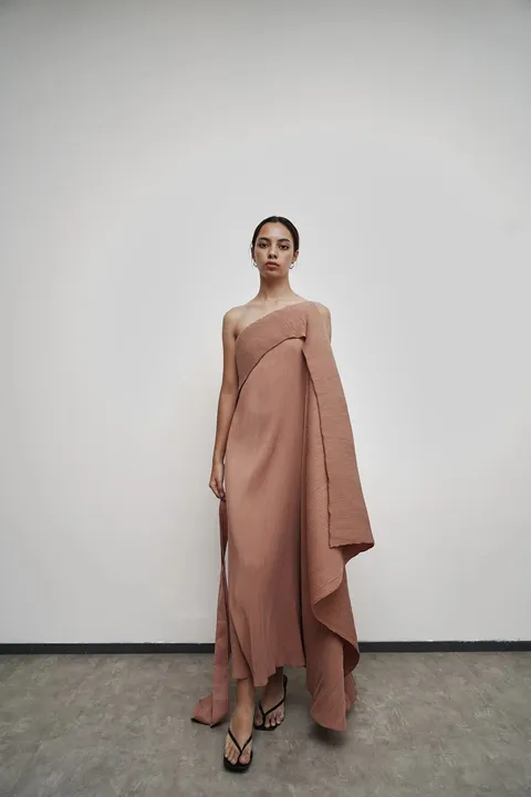RD-0494 - Pafon - Gema Dress in Brown