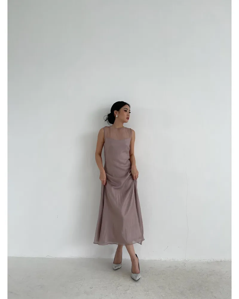 RD-0507 - Gemme In Love - Dove Dress in Rosy Brown Size S & M