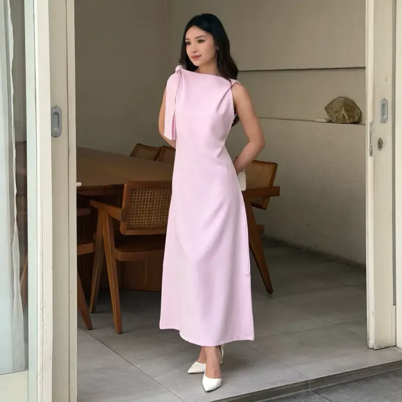RD-0520 - - Luna Maxi Long Dress in Pink