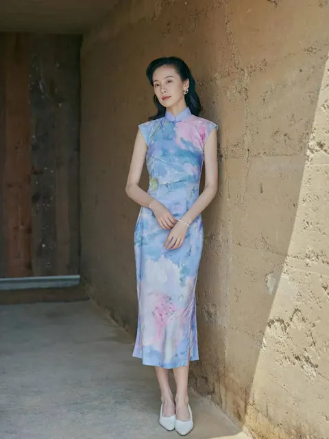 RD-0526 - Import from china - Cheong Sam Dress Eternal Bloom