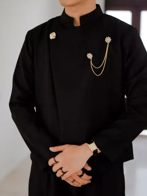 RM-0011 - Beskap Kemeja Janggan in Black
