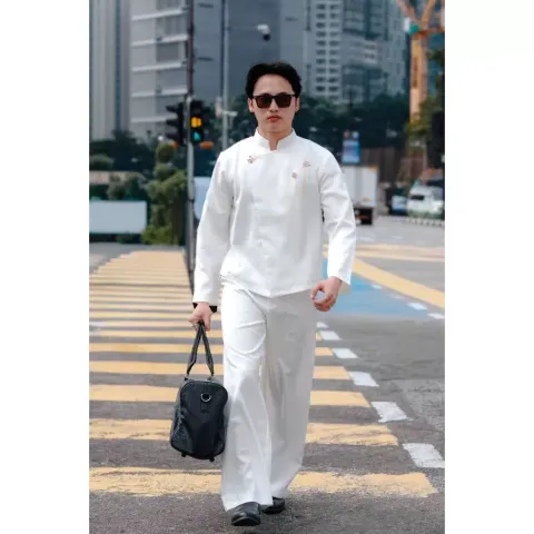 RM-0016 - Beskap Kemeja Janggan in White