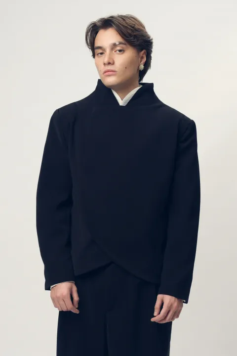 RM-0025 - Nawa Clo - Beskap A in Silk Wool Black size M