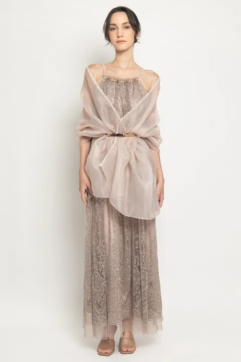 RD-0014 - Atelier Mode - Strap Flare Maxi Dress Venice